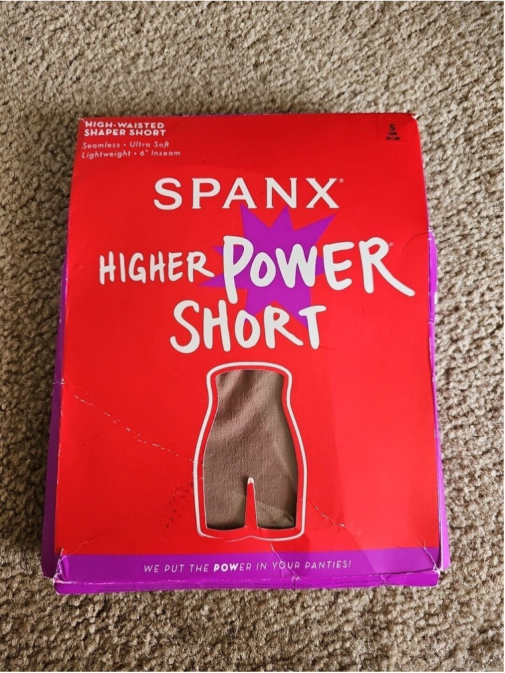 Spanx Small Cafe Au Lait High-Waisted Power Short Shaper